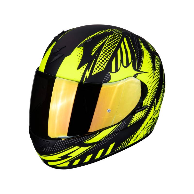 Scorpion Unisex – Erwachsene NC Motorrad Helm, Schwarz/Gelb, M von Scorpion