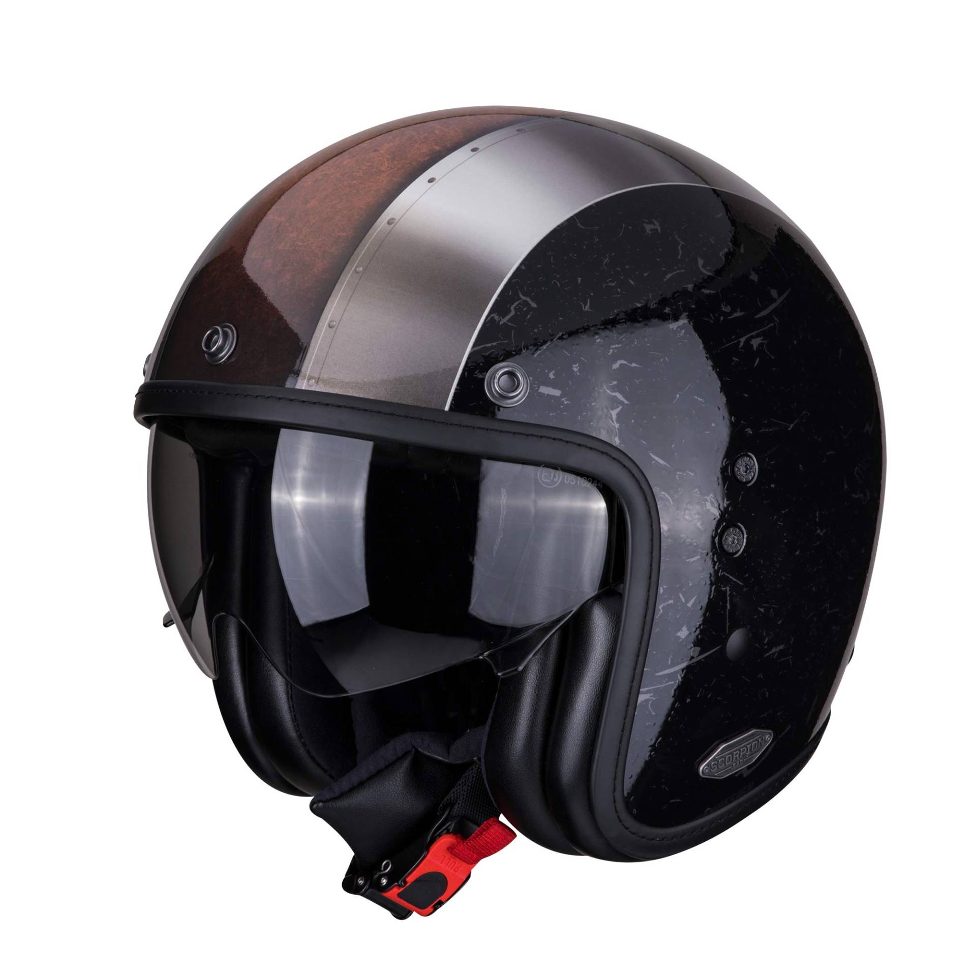 Scorpion Unisex – Erwachsene NC Motorrad Helm, Schwarz/Grau, M von Scorpion