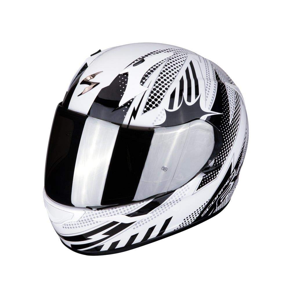 Scorpion Unisex – Erwachsene NC Motorrad Helm, Weiss/Schwarz, L von Scorpion