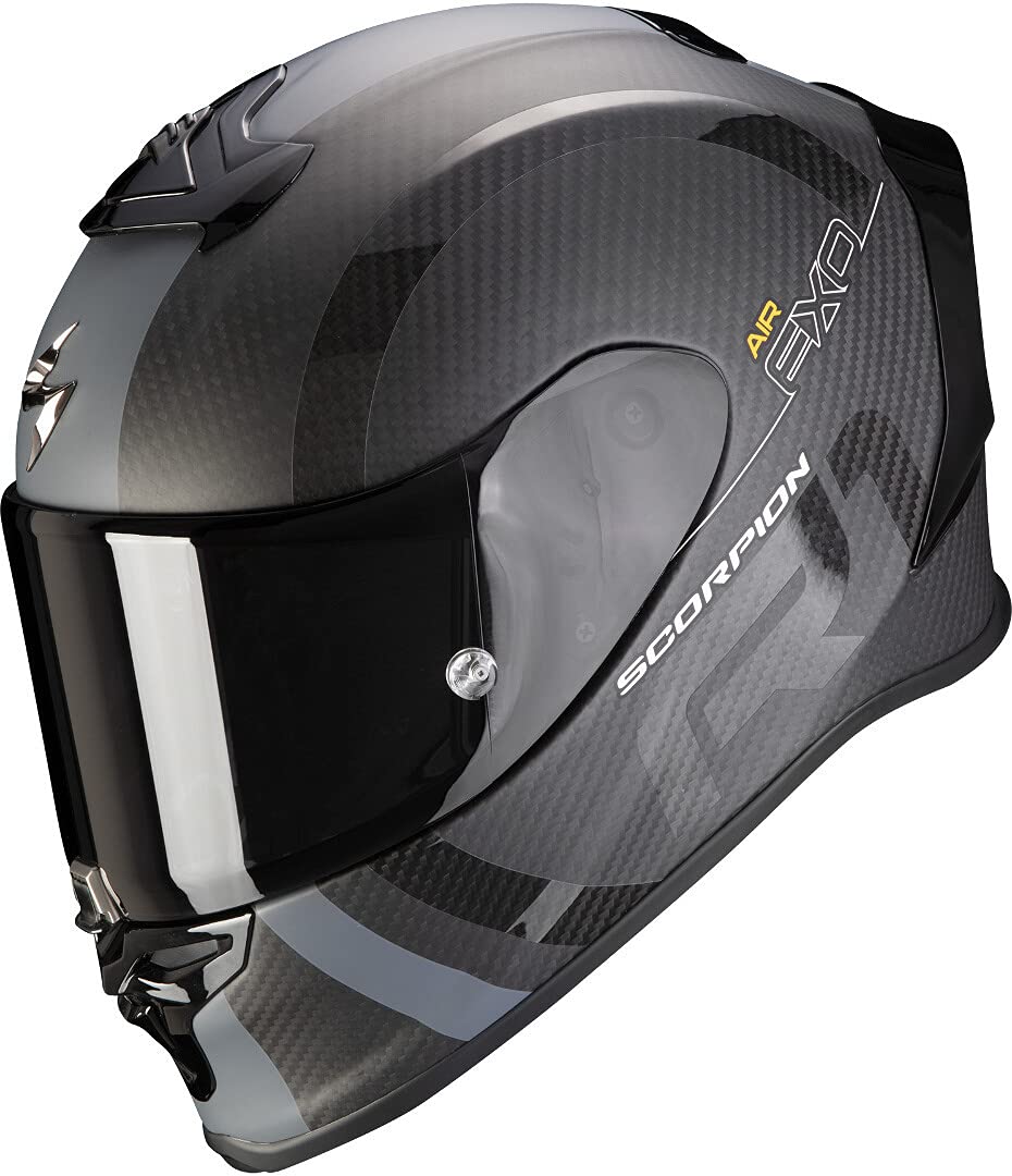 Scorpion Unisex Exo-r1 Carbon Air Mg Helm, Schwarz Matt Silber, S EU von ScorpionEXO