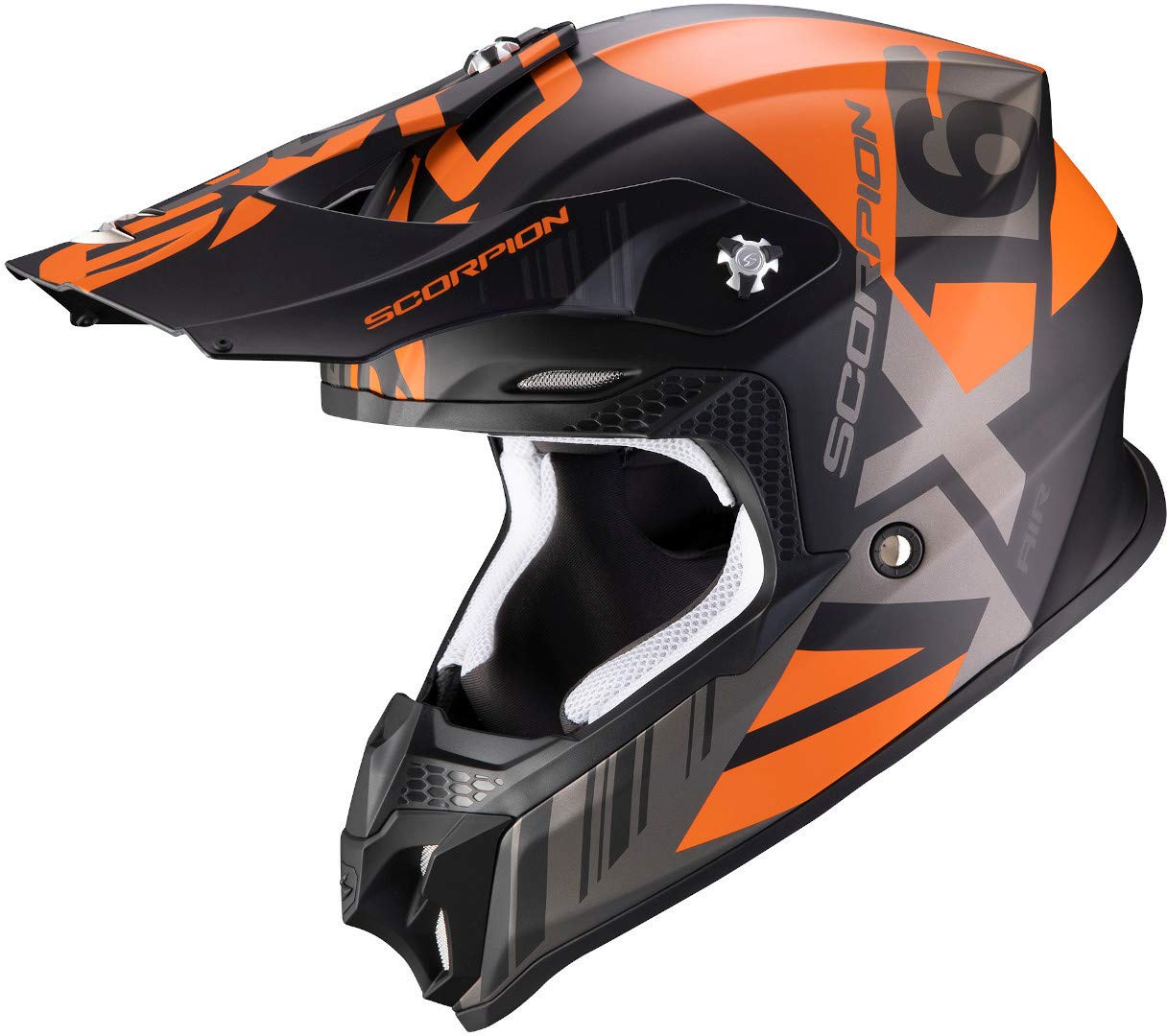 Scorpion VX-16 AIR MACH Matt Black-Orange XS von Scorpion