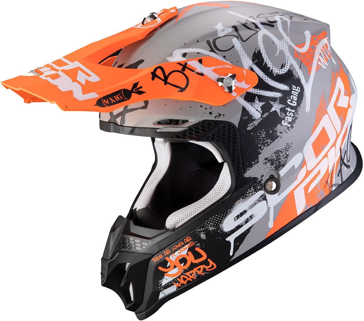 Scorpion VX-16 AIR ORATIO Matt Gray-Orange XL von Scorpion