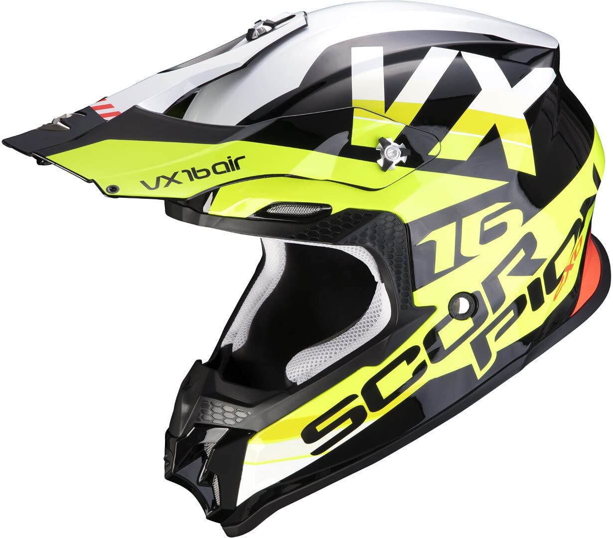 Scorpion VX-16 AIR X-TURN Black-Neon Yellow-White S von Scorpion