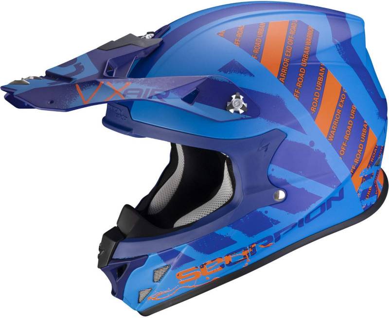 Scorpion VX-21 AIR URBA Matt Blue-Orange S von ScorpionEXO