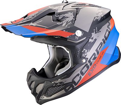 Scorpion VX-22 Air Mips CX, Motocrosshelm - Matt Schwarz/Blau/Rot - M von Scorpion