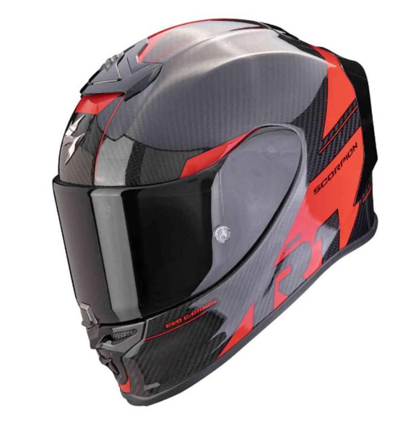 EXO R1 EVO CARBON AIR RALLY L NERO-ROSSO von ScorpionEXO