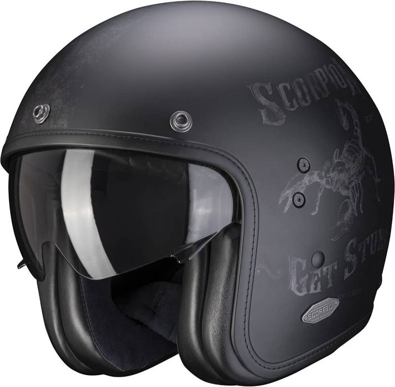 Scorpion BELFAST PIQUE Matt Black-Silver M von ScorpionEXO