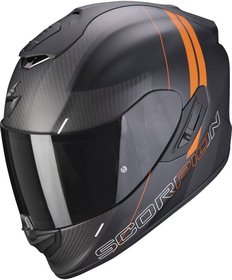 Scorpion EXO-1400 CARBON AIR DRIK Matt Black-Orange M von ScorpionEXO