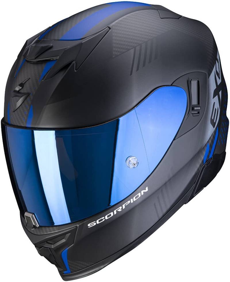 Scorpion EXO-520 AIR LATEN Matt Black-Blue M von ScorpionEXO