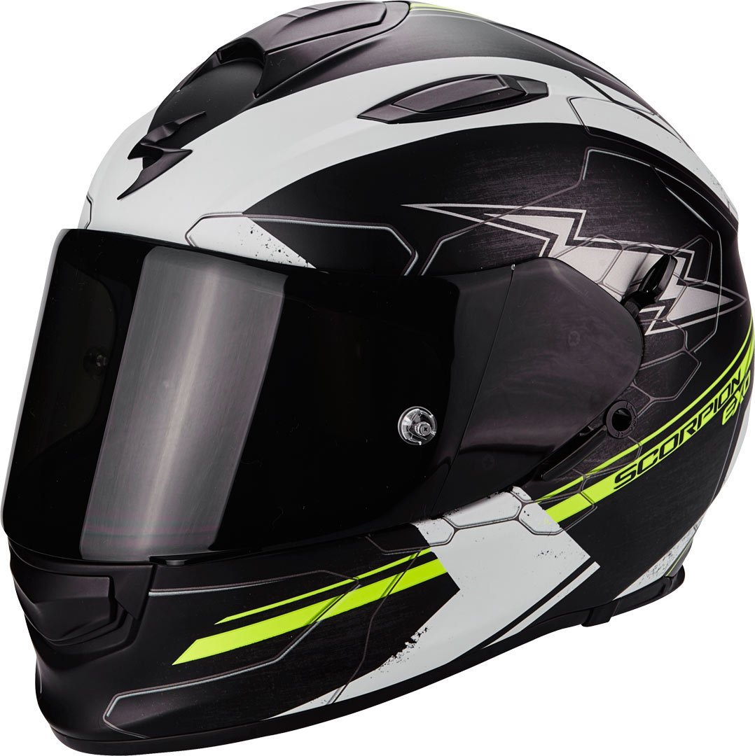 Scorpion Herren 51-214-175-05 Motorradhelm-Exo 510 Air Cross, Noir/Transparent/Jaune, L von ScorpionEXO