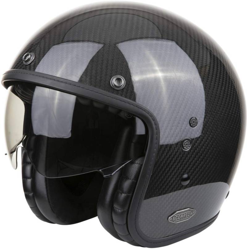 Scorpion Herren Belfast Carbon SOLID Black S Motorcycle Helmets von ScorpionEXO