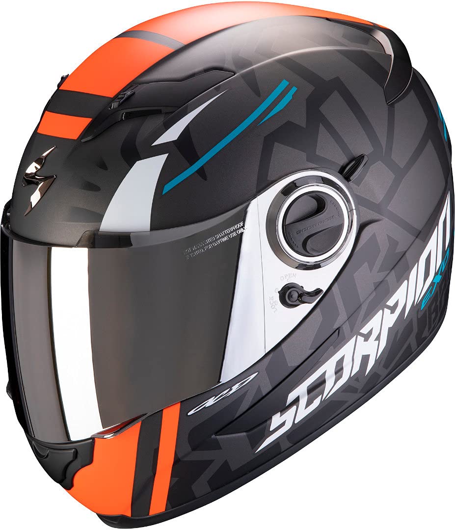 Scorpion Herren NC Motorrad Helm, Schwarz/Orange, XS von ScorpionEXO