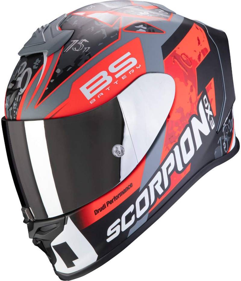 Scorpion Herren NC Motorrad Helm, Schwarz/Rot, XS von ScorpionEXO