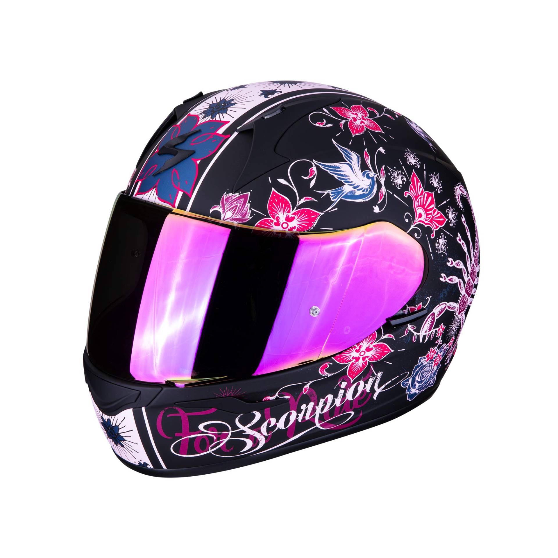 Scorpion Motorradhelm Exo 390 Chica, Größe L 2506_26000 noir/rose von ScorpionEXO