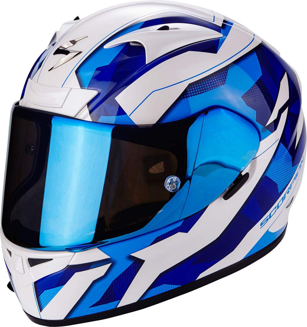 Scorpion Motorradhelm - Exo 710 Air Furio, Transparent/Blau, Größe S von ScorpionEXO