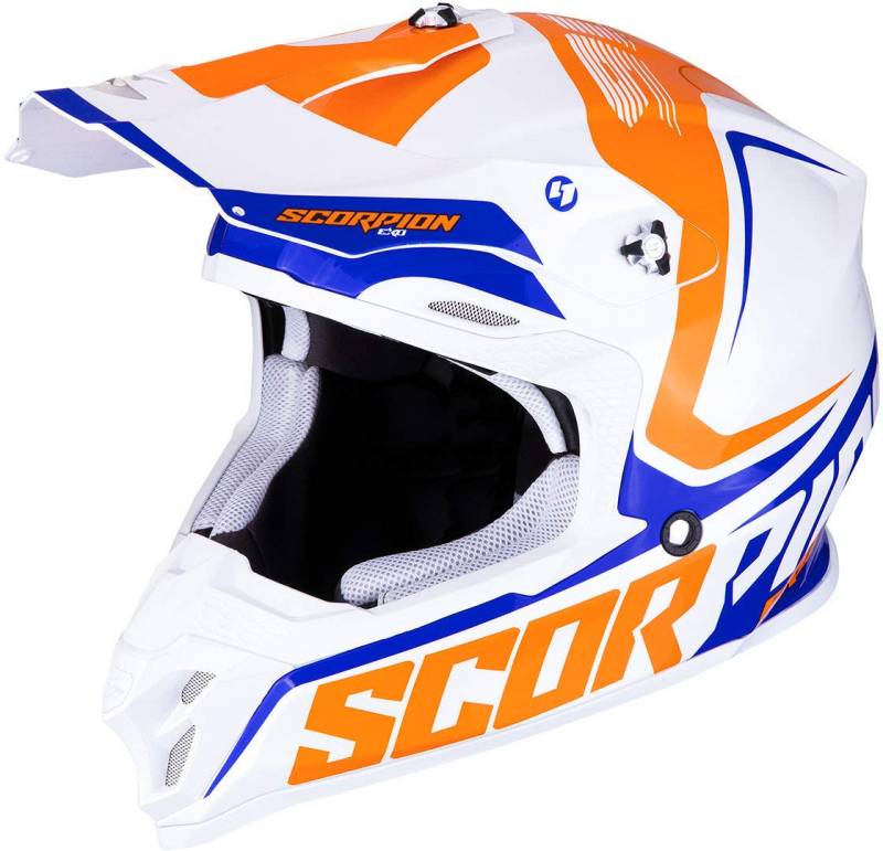 Scorpion VX-16 AIR ERNEE Pear White-orange-Blue M von ScorpionEXO