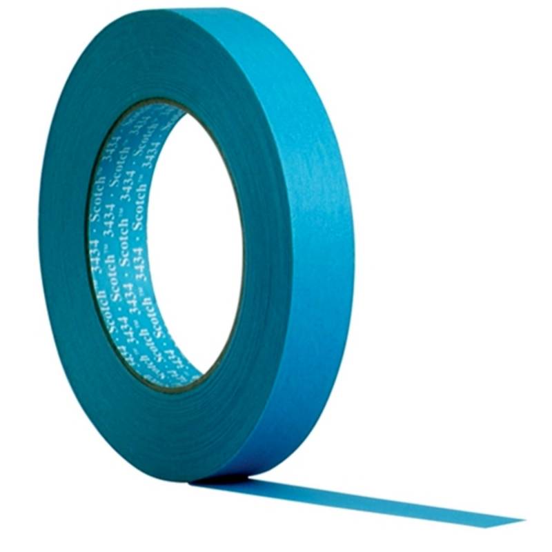 3M Scotch 07895 - Hochleistungsabdeckband 3434, Blau, 19 mm x 50 m von Scotch