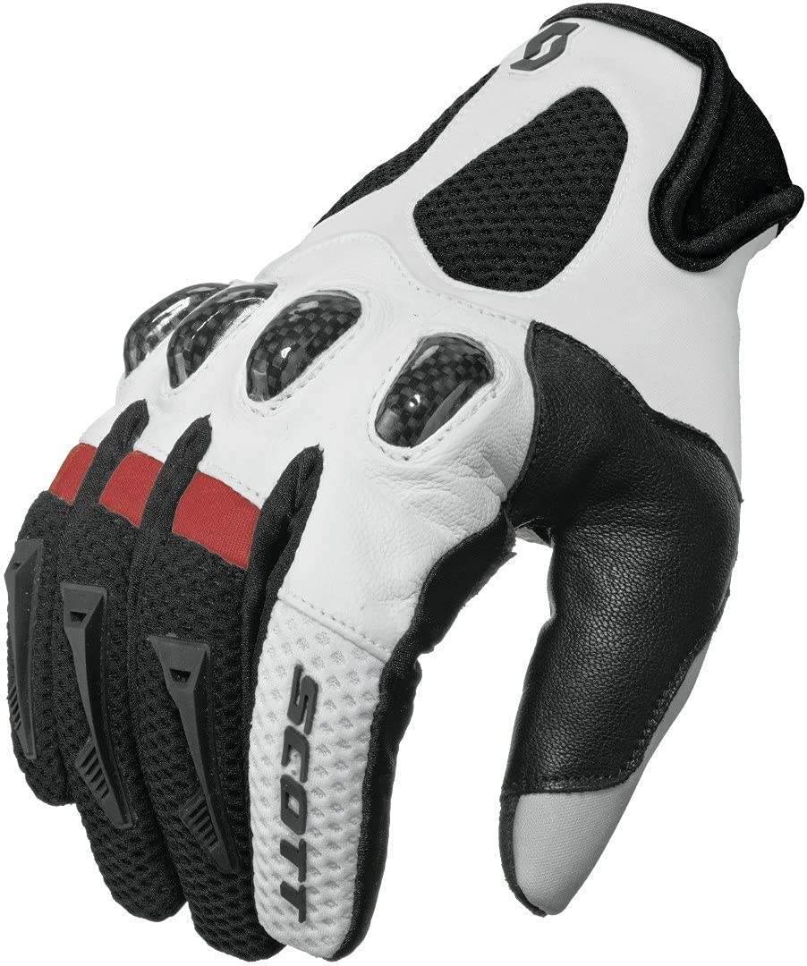 Scott Assault MX DH Motorrad/Fahrrad Handschuhe schwarz/weiß 2025: Größe: M (9) von SCOTT