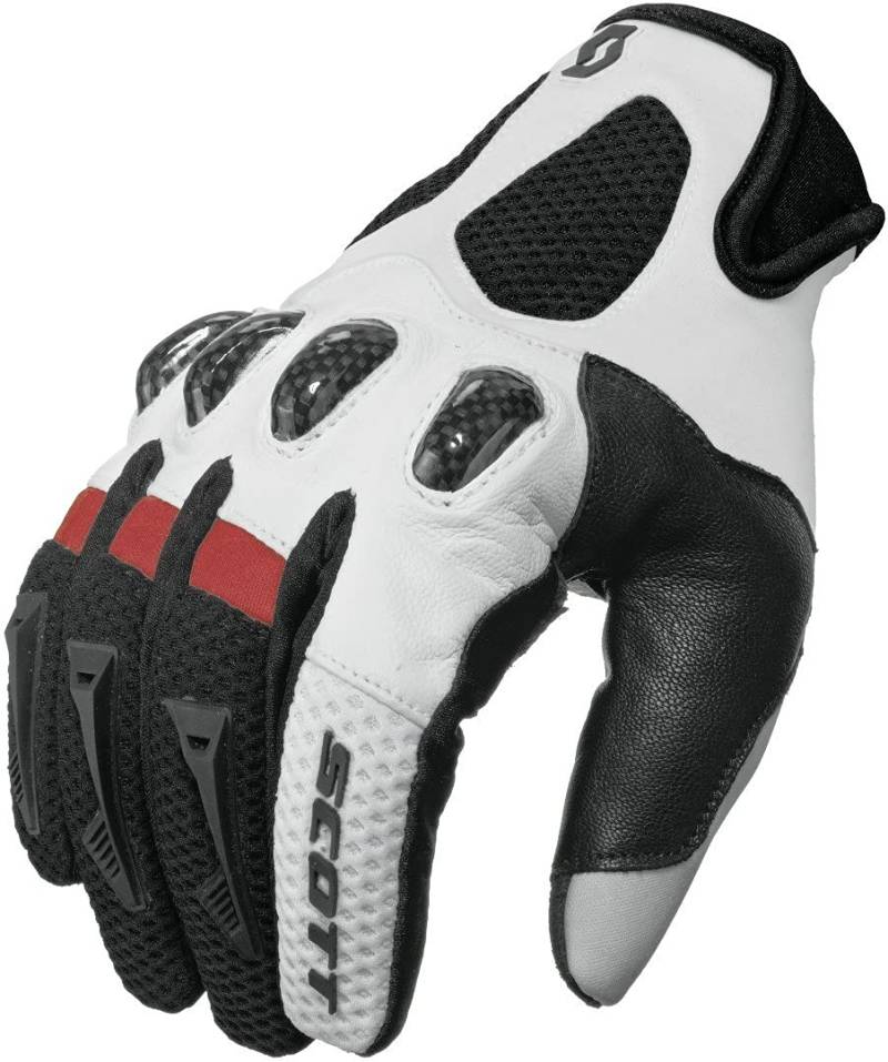 Scott Assault MX DH Motorrad/Fahrrad Handschuhe schwarz/weiß 2025: Größe: M (9) von SCOTT