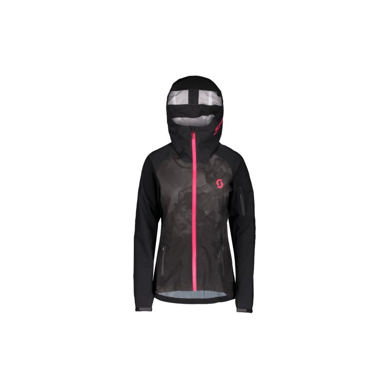 Scott Jacke Damen Trail Storm WP - black/virtual pink Größe: S von Scott Sports