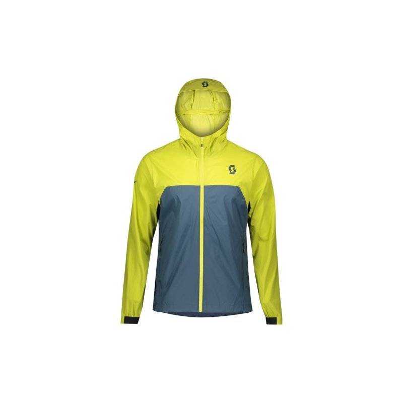 Scott Jacke M's Trail MTN WB w/Hood - lemongrass yellow/nightfall blue von Scott Sports