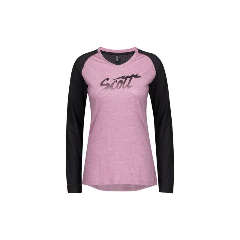 Scott Shirt Damen Trail Flow Raglan L-SL - cassis pink von Scott Sports