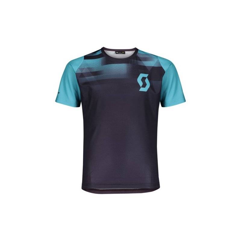 Scott Shirt Kinder Trail 20 S-SL - dark purple/breeze blue Größe: 152 von Scott Sports