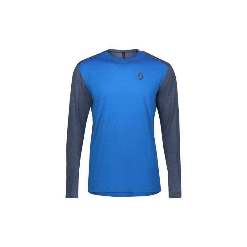 Scott Shirt M's Trail MTN Merino L-SL - skydive blue/nightfall blue... von Scott Sports