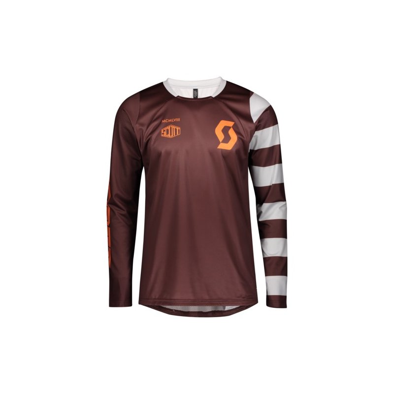 Scott Shirt M's Trail Vertic L-SL - maroon red/orange pumpkin von Scott Sports