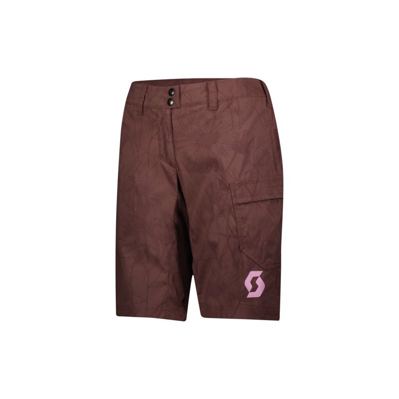 Scott Shorts Damen Trail Flow w/pad - maroon red/EU L von Scott Sports