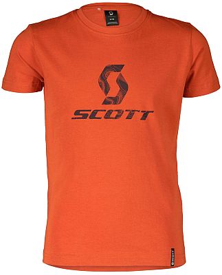 Scott 10, T-Shirt Kinder - Orange/Schwarz - M (140) von Scott