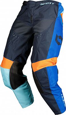 Scott 350 Race 1454 S23, Textilhose Jugend - Dunkelblau/Blau/Orange - 20 von Scott