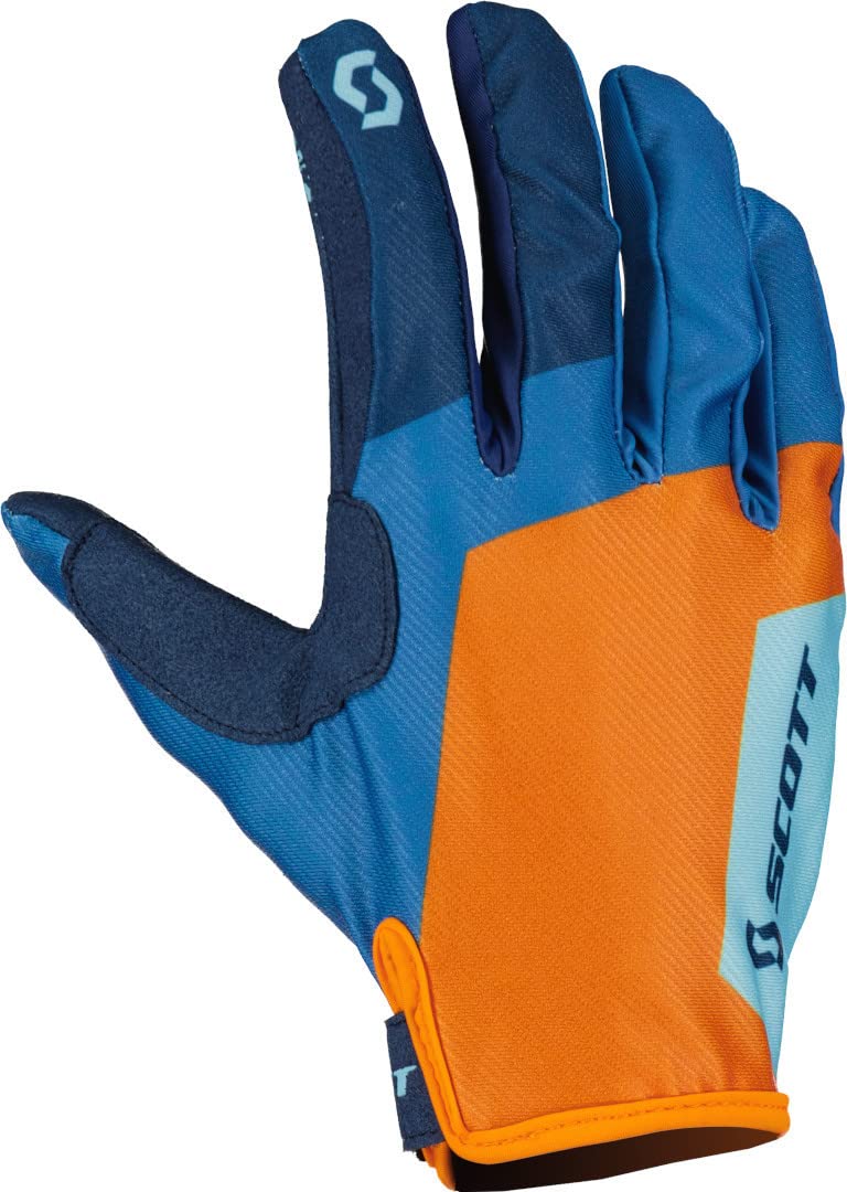 Scott 350 Race Evo Blau/Orange Motocross Handschuhe, blau/orange, L von Scott