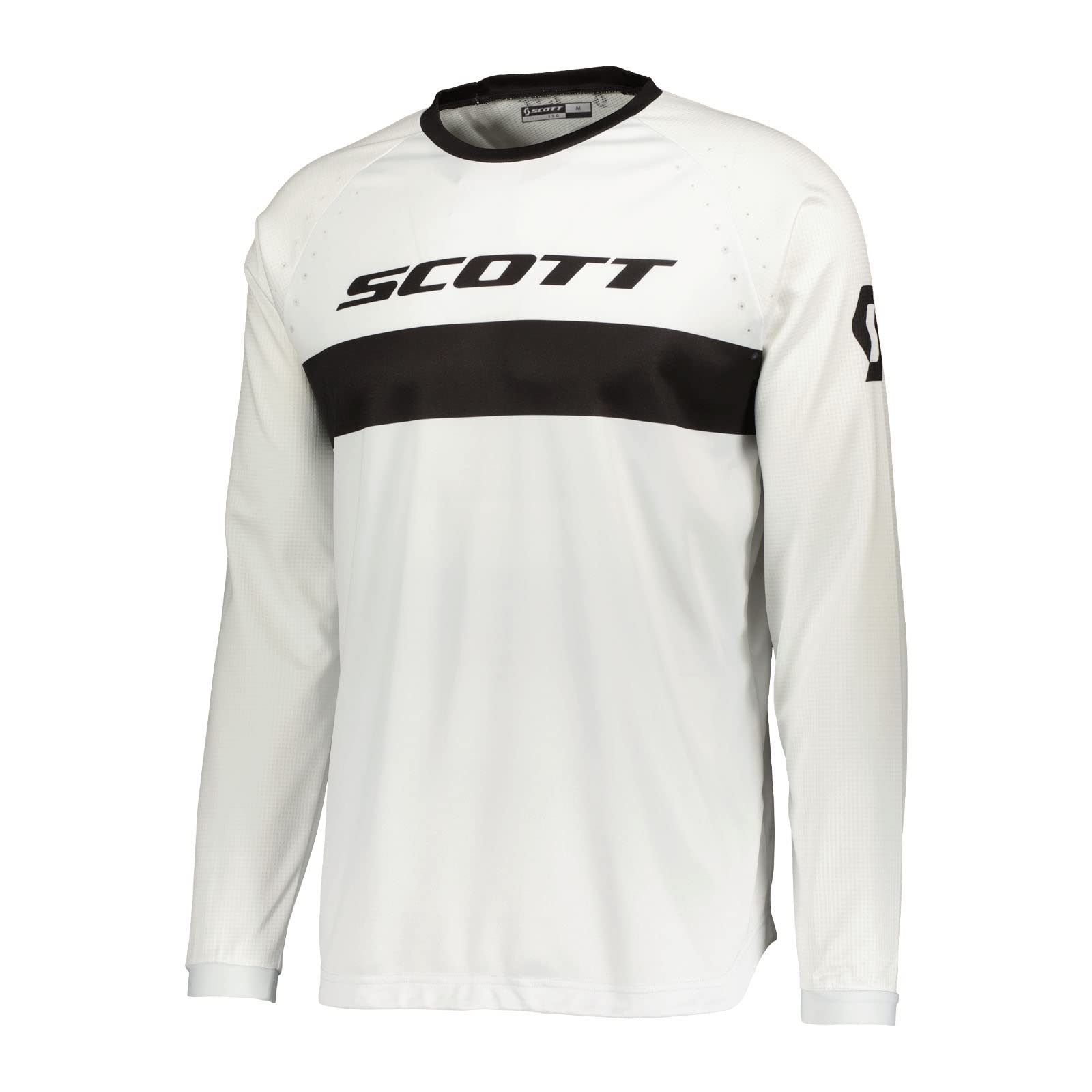 Scott 350 Swap Evo MX Motocross Jersey/DH Fahrrad Trikot lang weiß/schwarz 2023: Größe: S (46/48) von Scott