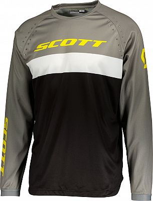 Scott 350 Swap Evo S22, Trikot - Schwarz/Grau/Weiß/Neon-Gelb - XXL von Scott