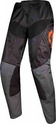 Scott 350 Track Evo S22, Textilhose - Schwarz/Grau/Neon-Rot - 28 von Scott