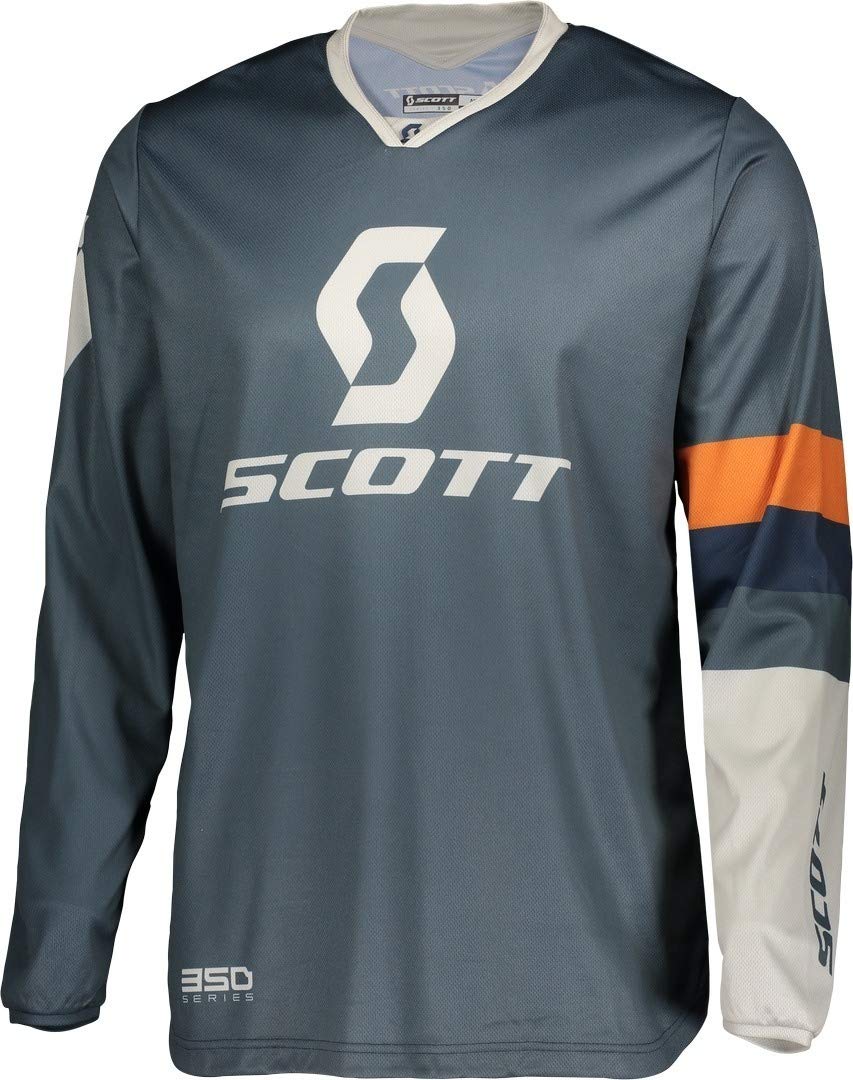 Scott 350 Track MX Motocross Jersey/DH Fahrrad Trikot blau/grau 2020: Größe: M (48/50) von Scott