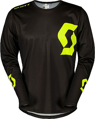 Scott Compete, Trikot - Schwarz/Neon-Gelb - XXL von Scott