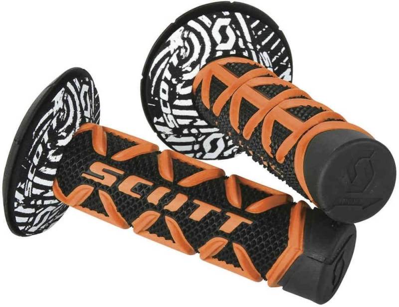 Scott Diamond MX Motorrad Griffe inkl.Donut schwarz/orange von Scott