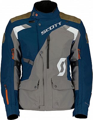 Scott Dualraid Dryo, Textiljacke wasserdicht Damen - Dunkelblau/Grau/Braun - 38 von Scott