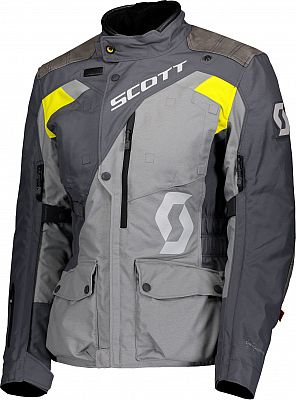 Scott Dualraid Dryo, Textiljacke wasserdicht Damen - Grau/Gelb - 38 von Scott