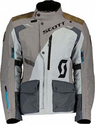 Scott Dualraid Dryo, Textiljacke wasserdicht Damen - Hellgrau/Grau/Braun - 42 von Scott