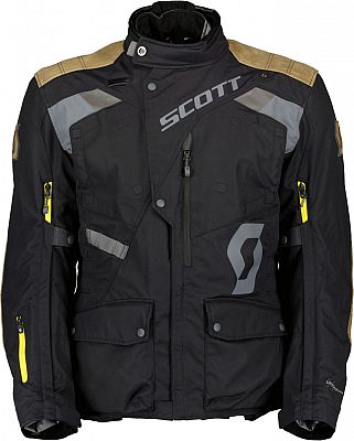 Scott Dualraid Dryo, Textiljacke wasserdicht - Schwarz/Grau/Braun - L von Scott