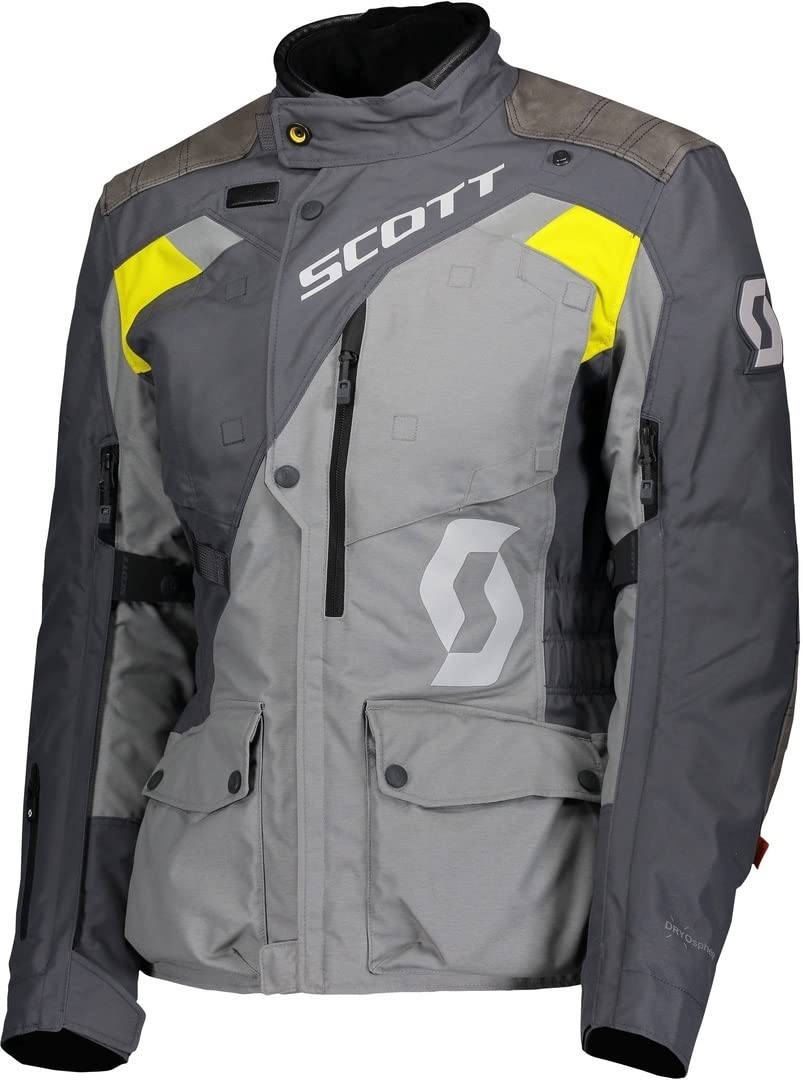 Scott Dualraid Dryo Damen Motorrad Jacke grau/gelb 2022: Größe: XXXL (46/48) von Scott