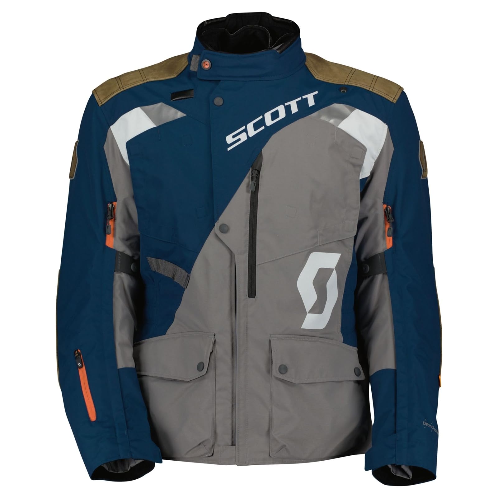 Scott Dualraid Dryo Motorrad Jacke D-Size blau/grau 2025: Größe: XXXXL (60/62) von Scott