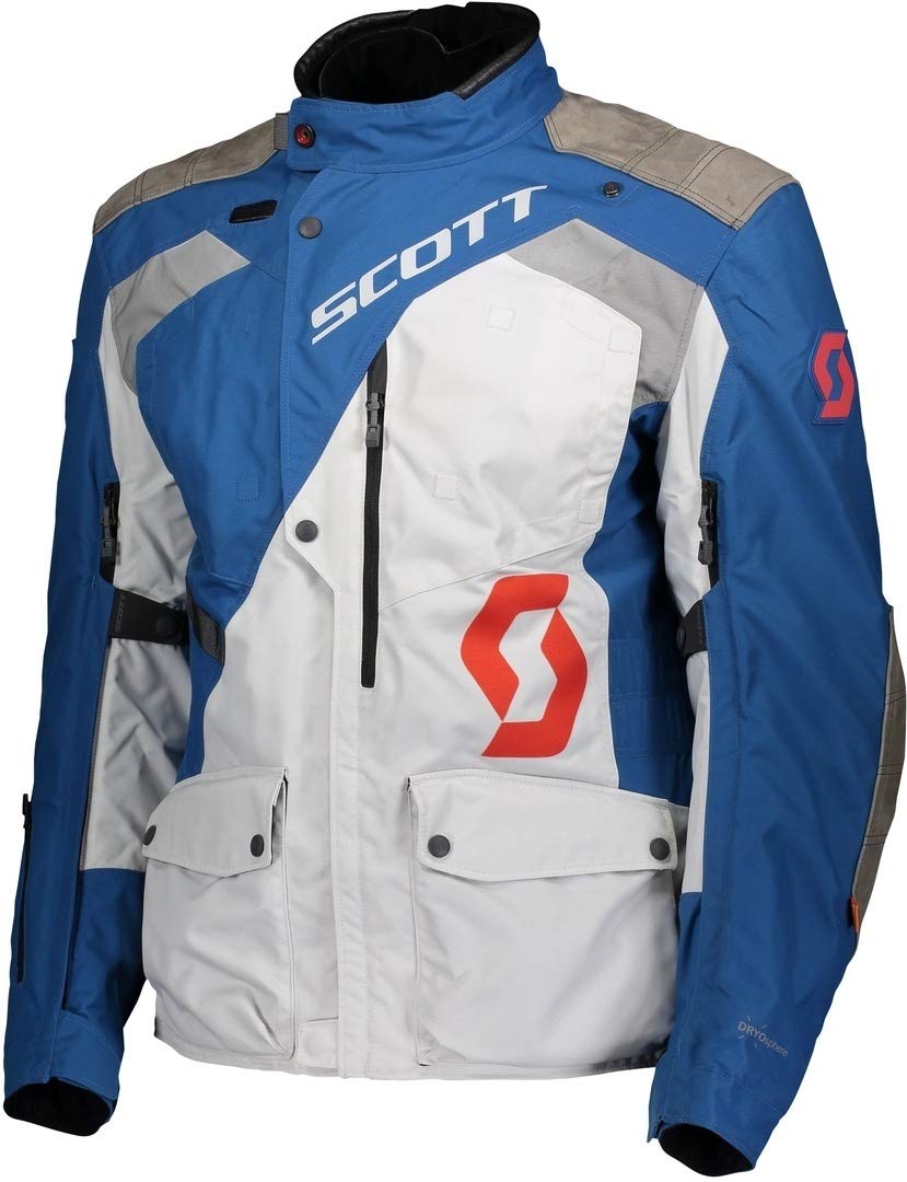 Scott Dualraid Dryo Motorrad Jacke blau/grau 2022: Größe: L (50/52) von Scott