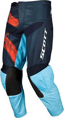 Scott Evo Dirt S25, Textilhose - Dunkelblau/Hellblau/Rot - 34 von Scott