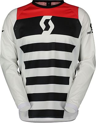 Scott Evo Race S24, Trikot - Weiß/Schwarz/Rot - XXL von Scott