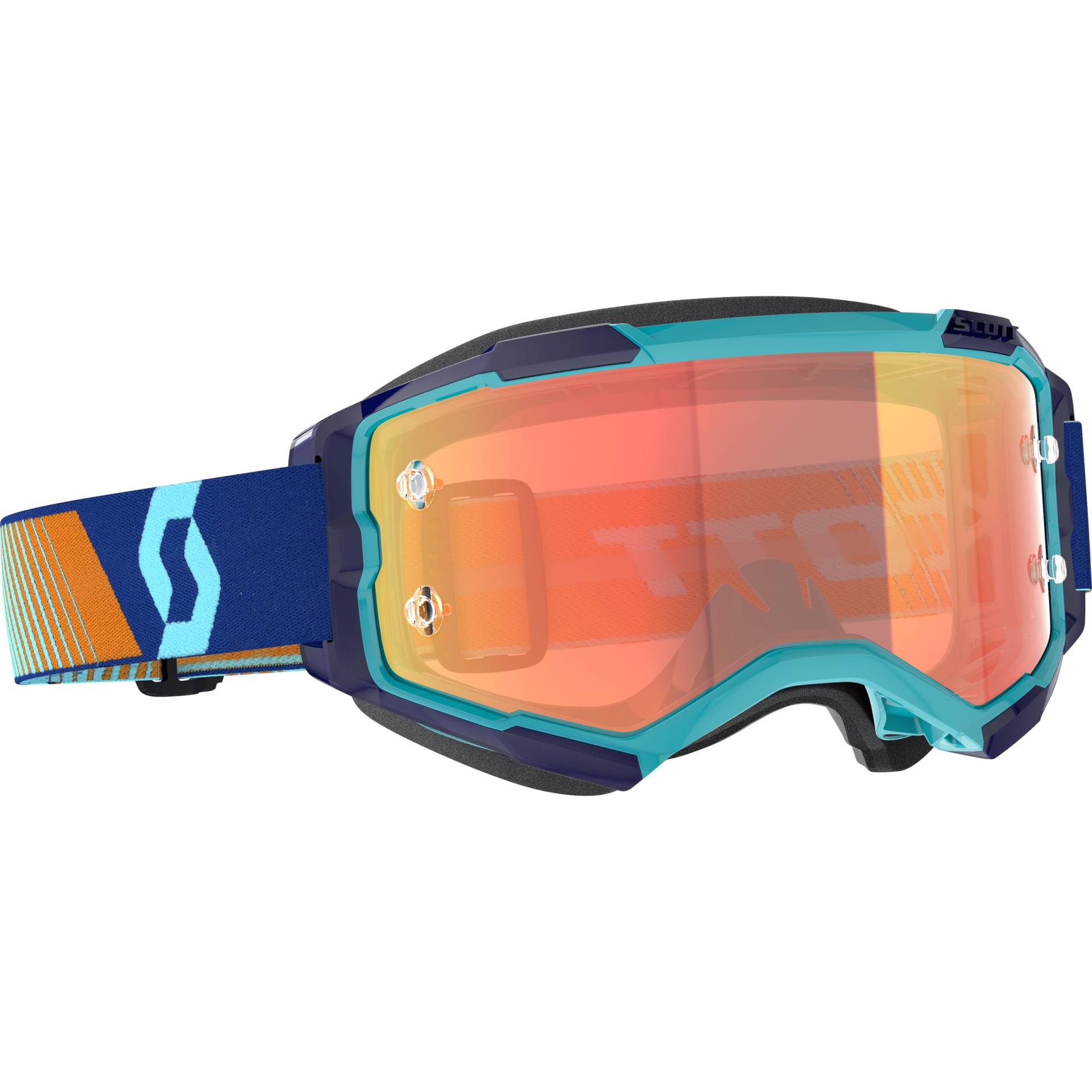 Scott Fury Crossbrille royal blau/orange/orange verchromt von Scott