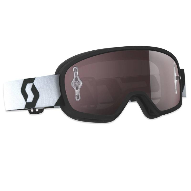 Scott GOGGLE BUZZ MX PRO BLACK/WHITE LENTE: SILV CHR WKS von Scott